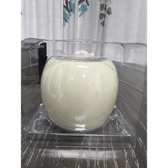 Ibis & Orchid Design Bonded Marble Handpainted Votive Purple Bearded Iris - New - Picture 5 of 16